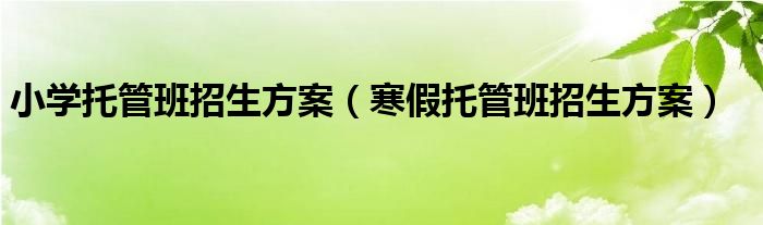 托管招生计划方案_广东高校计划招生招生_保冷管托木托