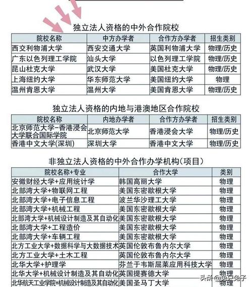 高考志愿里的中外合作办学（高考填志愿中外合作办学）