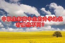 中职生和高中生的升学途径有哪些不同？